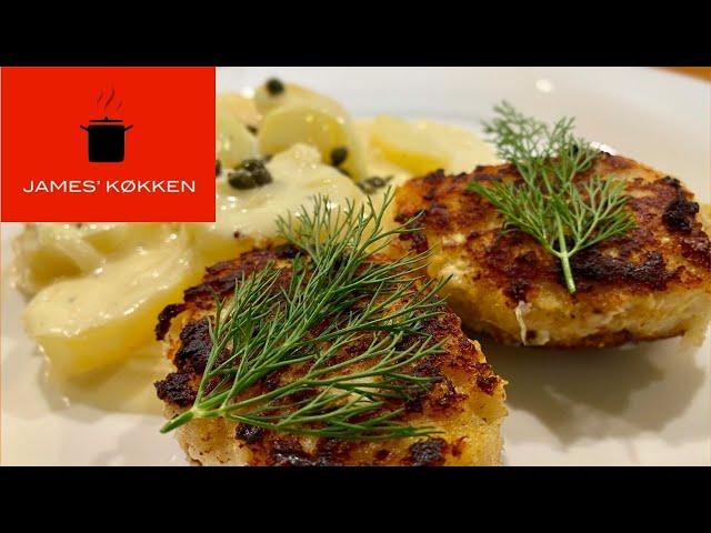 Fiskefrikadeller (Danish fish cakes)