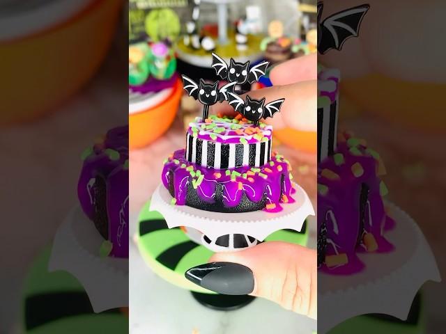 Miniverse Halloween Spooky Cake Satisfying DIY Asmr #shorts #halloween #asmr #mini #miniverse #cute