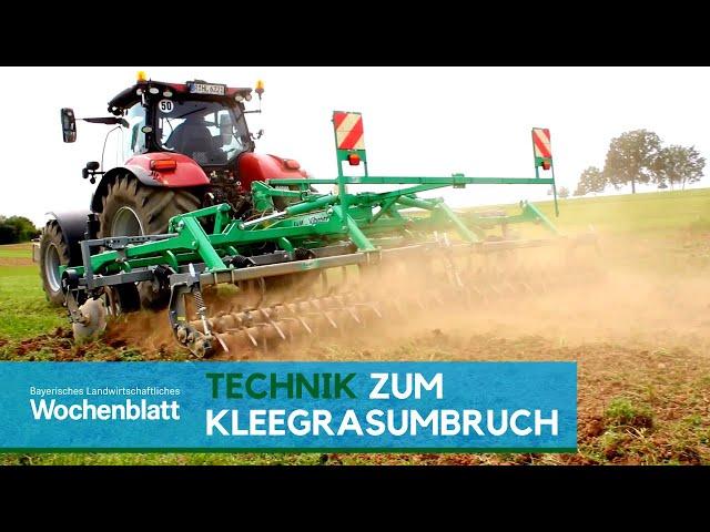 Praxisvorführung zum Kleegrasumbruch | Landtechnik