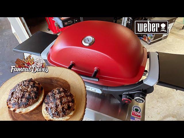 Weber Q 2800N+ Gas Grill! / 1/2 Pound Seared Sirloin Burgers on a Bagel!