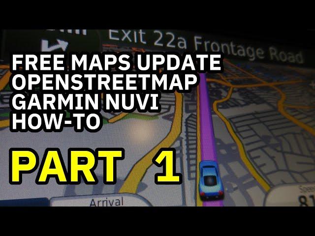 Free maps update for Garmin nuvi howto using OpenStreetMap part 1