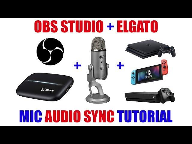 Easy Fix for Mic Audio Delay in OBS Studio with Game Capture Recording/Streaming [ Sync Tutorial ]