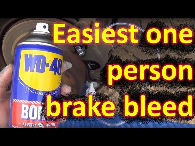 How to BLEED BRAKES by one person