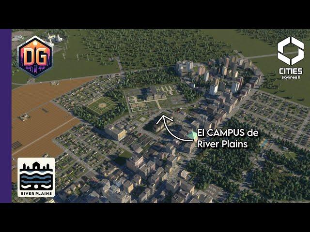 La UNIVERSIDAD y los NUEVOS ACCESOS de River Plains - #7 | Cities Skylines 2