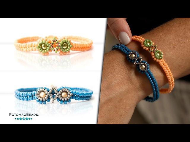 Bird's Eye View Bracelet - DIY Jewelry Making Tutorial by PotomacBeads