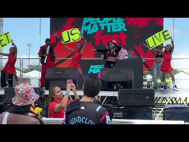 Queen K & BMMG performs at People Matter's Fest '24 presented by 103.5 Da Beat Radio station.