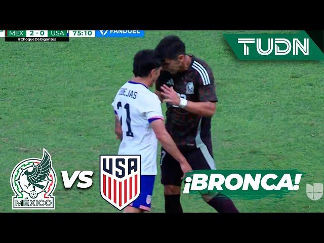 ¡HAY BRONCA! Zendejas y Angulo se encaran | México vs USA | Amistoso Internacional | TUDN