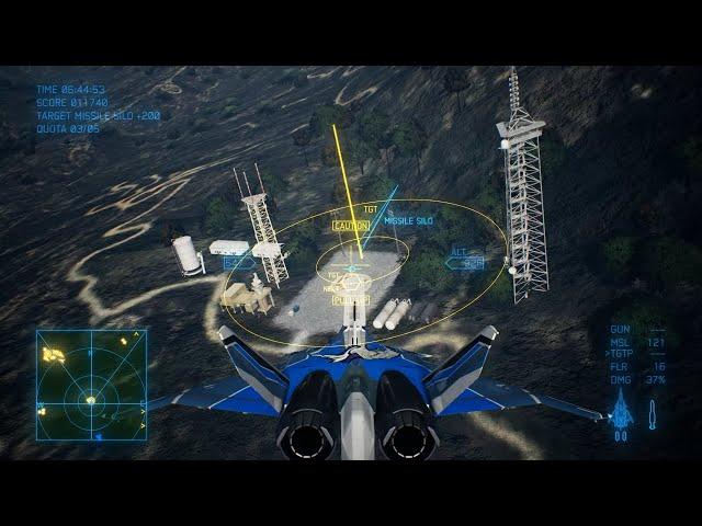 Ace Combat 7 -  [CFA-44 with UAV-45 Malebolge and EML] Butterfly Master's Holiday - Level 13