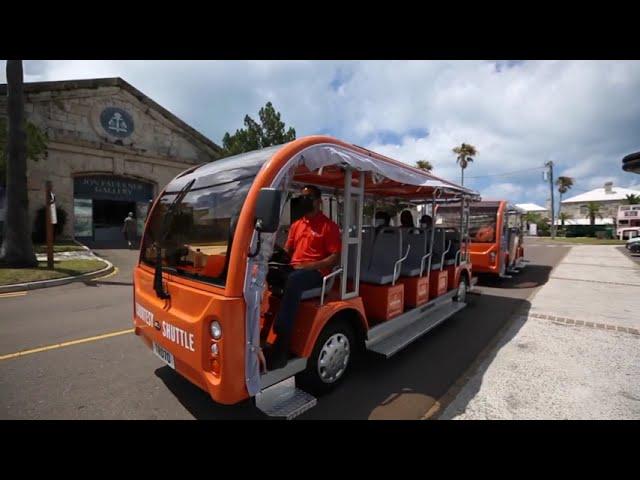 40 Passenger Electric Shuttle with Wheelchair Ramp Access