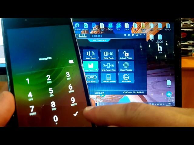 Lenovo P70 A Reset pin/pattern lock without data lost.Volcano MTK tool.