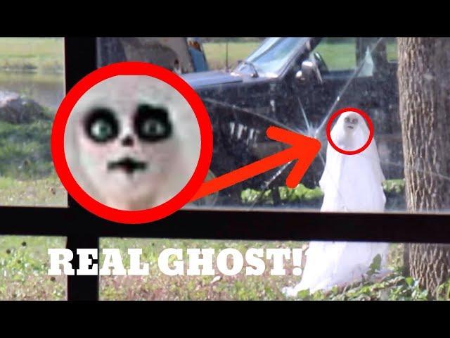 I FOUND A REAL LIFE HALLOWEEN GHOST! *It Kept Moving* OMG