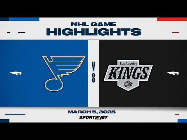NHL Highlights | Blues vs. Kings - March 5, 2025