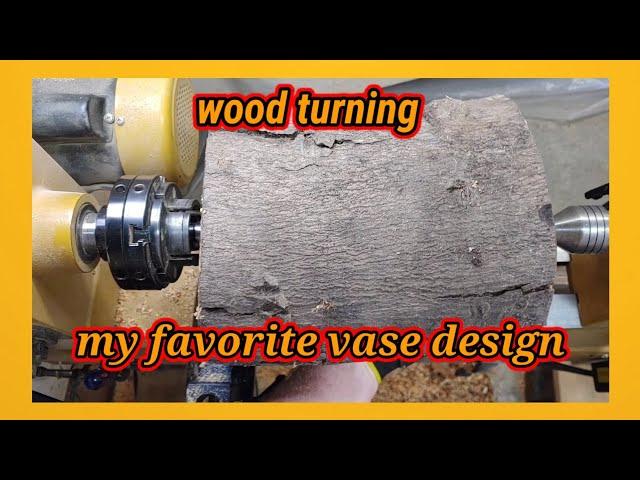 wood turning my favorite vase design