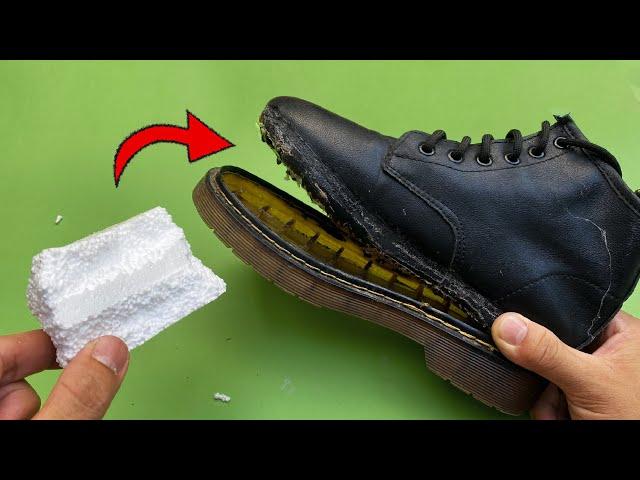 The Veteran Shoemaker Shared This Secret! Take The Styrofoam and Fix All The Shoes