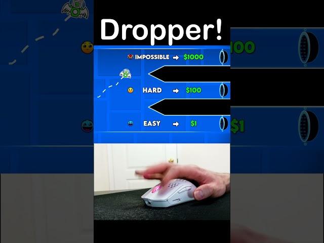 Geometry Dash: $1 vs $1,000 Dropper! #shorts