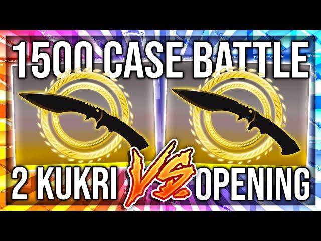 OUR MOST INTENSE CASE BATTLE EVER (1500 CASES)