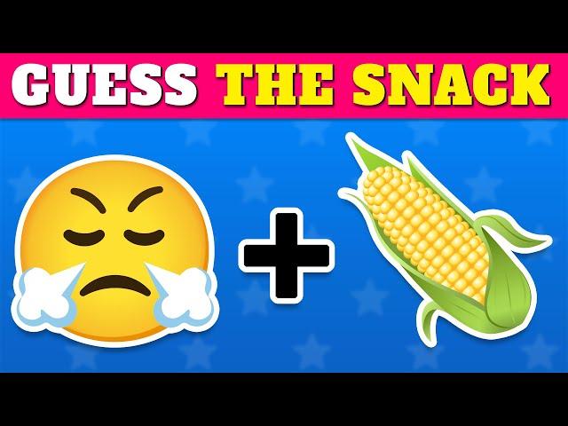 Guess The SNACK & JUNK FOOD By Emoji  | Emoji Quiz 2024