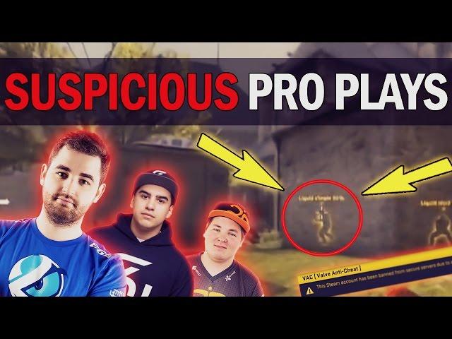 CS:GO - MOST SUSPICIOUS PRO PLAYS OF ALL TIME! ft. flusha, fallen, coldzera & More!