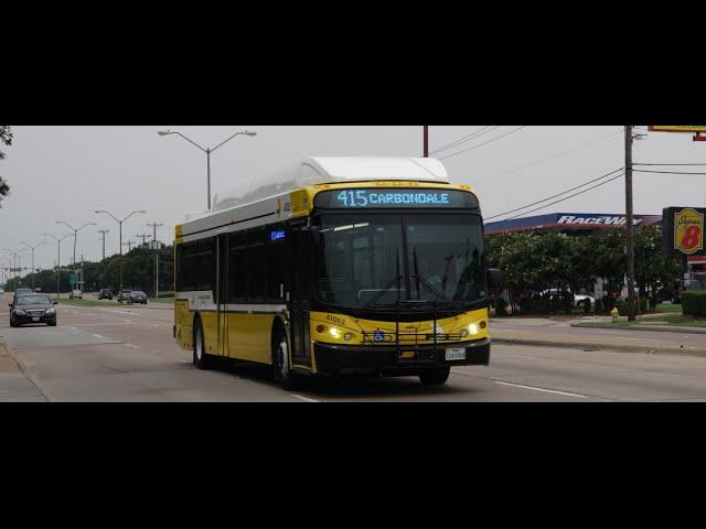 DART DALLAS AREA RAPID TRANSIT NABI 40LFW BUS 41062 ON THE 415 TO SOUTHWEST CENTER MALL