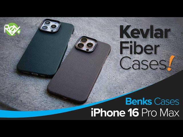 BENKS Kevlar Fiber Cases for iPhone 16 Pro Max!