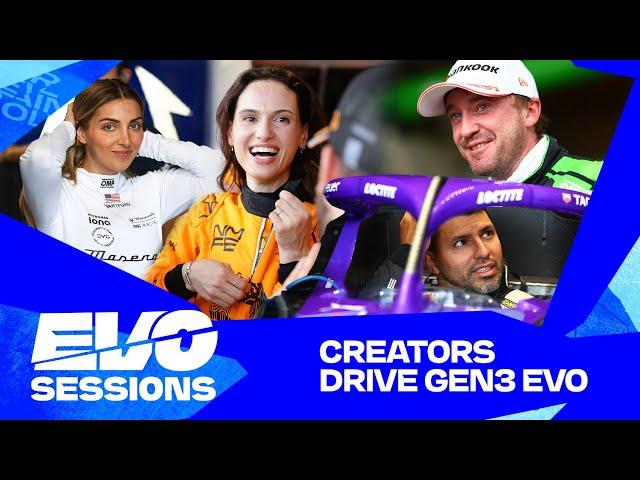 Cleo Abram, Sergio Agüero, JUCA & Others Drive the GEN3 Evo Race Car! | Formula E Evo Sessions