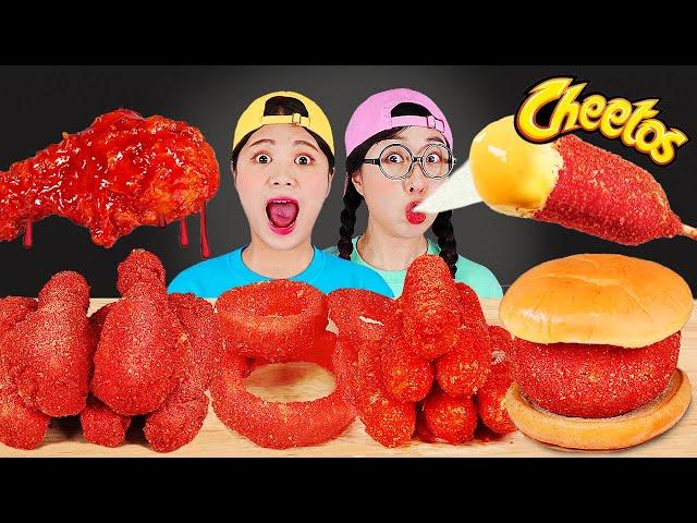 Cheetos Chicken Hot Dog Mukbang 치토스 핫도그 치킨 먹방 DONA 도나