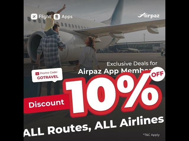 Exclusive 10% App Deals for Airpaz Members