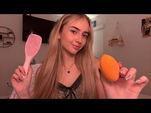 1 Hour ASMR For Deep Sleep- Hair Play, Personal Attention, Mouth Sounds, Hand Sounds