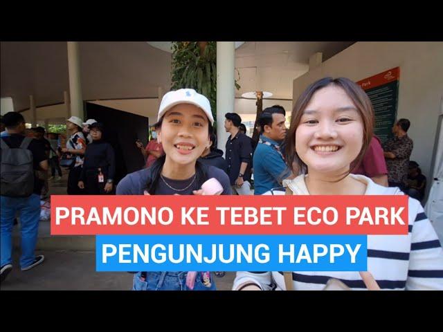 HEBOH KUNJUNGAN CAGUB PRAMONO KE TEBET ECO PARK DAPAT BONEKA LABUBU