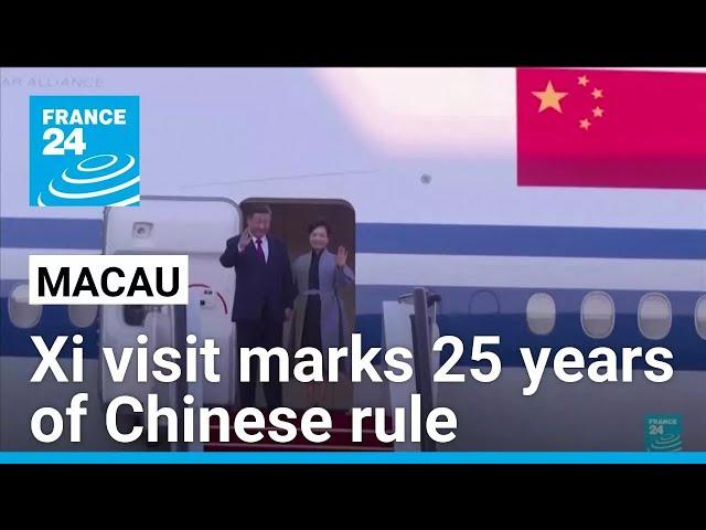 Xi Jinping visits Macau to mark 25 years of Chinese rule • FRANCE 24 English