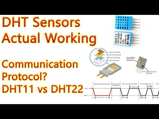 How does DHT sensors actually work?||How does DHT communicate with Micro Controller||DHT11 vs DHT22