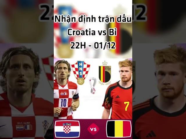 BỈ VS CROATIA - 10h 1/12 | KÈO BÓNG NHANH 247 #keobongda #shorts #soikèobóngđá