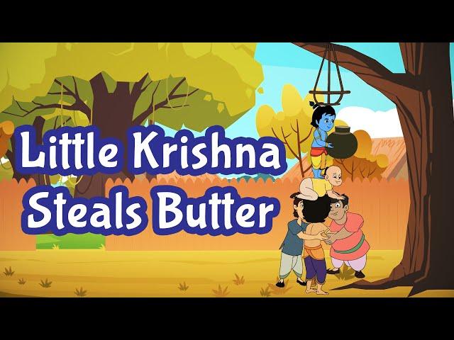 Krishna Steals Butter Story in English | Indian Mythological Stories | Pebbles Stories