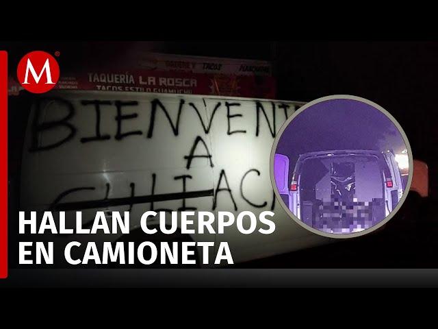 Abandonan camioneta con 5 cuerpos en Culiacán, Sinaloa