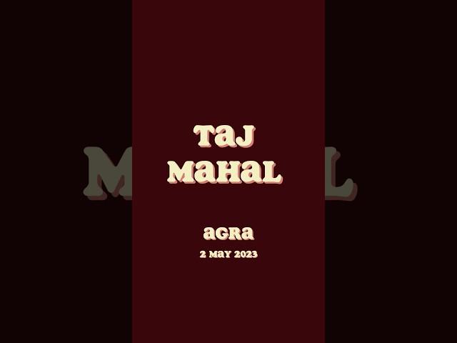 Welcome to Taj Mahal #india #agra #tajmahal