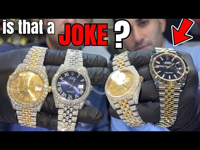 PLAIN Jane ROLEX Versus ICED OUT ROLEX ! WHY PUTING DIAMONDS on a LUXURY WATCH ?