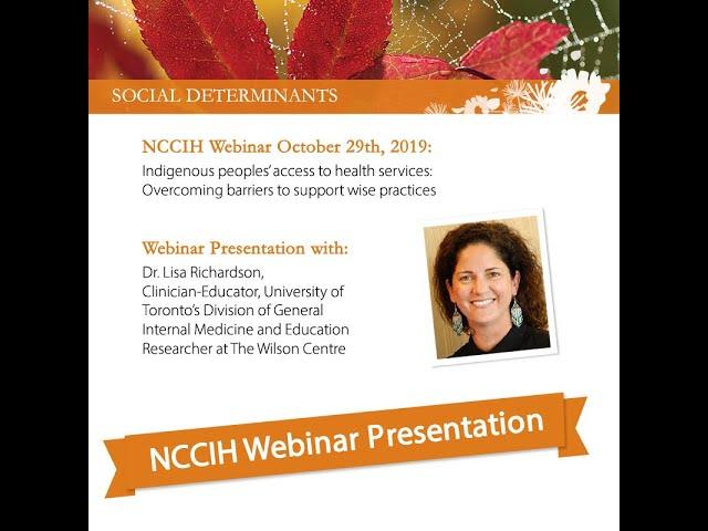 NCCIH Webinar Access to Health Services Presentation with Dr. Lisa Richardson