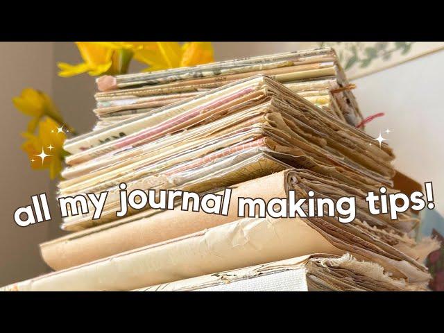 How to make junk journals for beginners ⭐️ Supplies, papers & easy binding methods