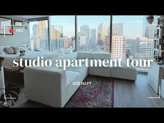 MY STUDIO APARTMENT TOUR | 527 sq ft in Uptown Charlotte