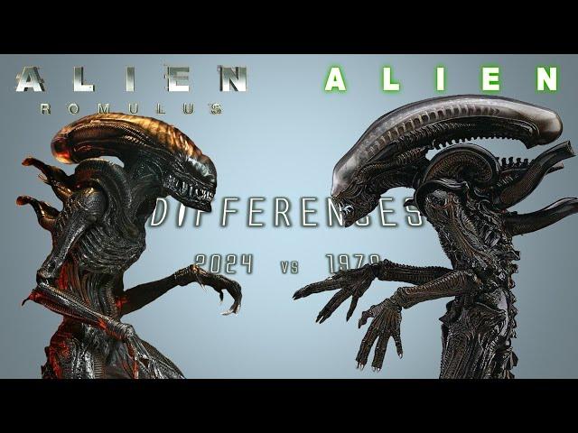 Differences between Xenomorph of 1979 vs Xenomorph of Romulus 2024