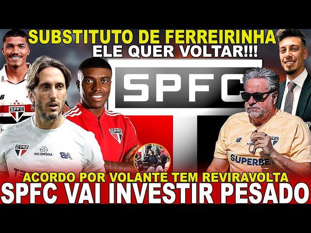 REVIRAVOLTA!!! SPFC VAI INVESTIR PESADO! RIGONI QUER VOLTAR | ZUBELDIA DETONA | GAMBÁ INFILTRADO E+