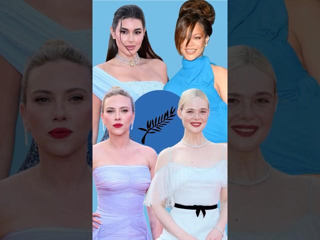 Ladies in blue at the Cannes 2025