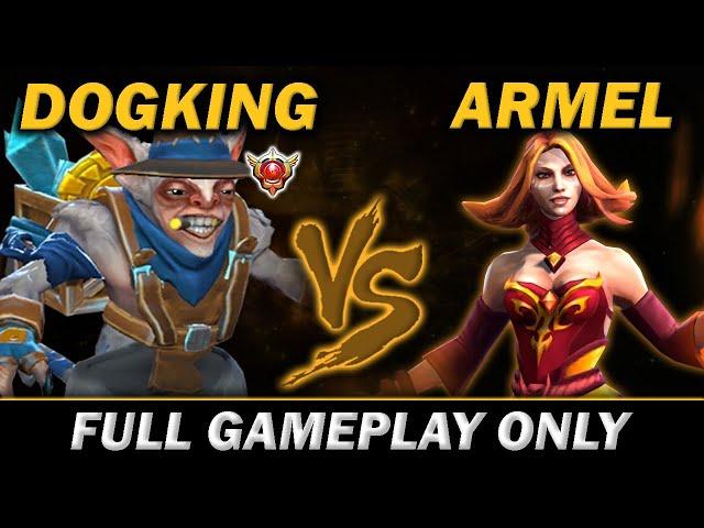 DOGKING MEEPO VS LINA ARMEL, Dogking non-stop Roaming while Armel AFK FARM! - Meepo Gameplay#861