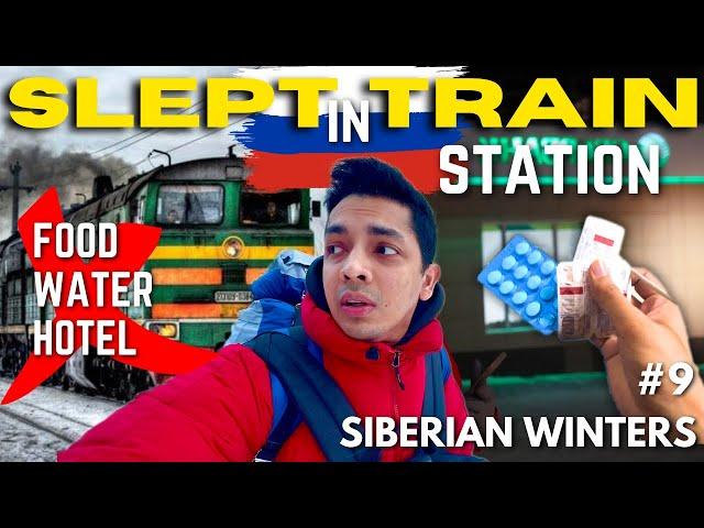 SLEPT on RAILWAY Station(Baikalsk, Russia) | Siberia Series | EP9