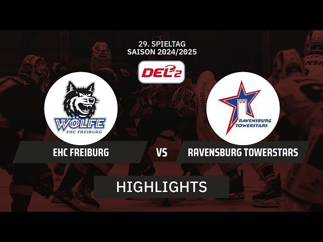 DEL2: EHC Freiburg vs. Ravensburg Towerstars I Highlights - 29. Spieltag | SDTV Eishockey