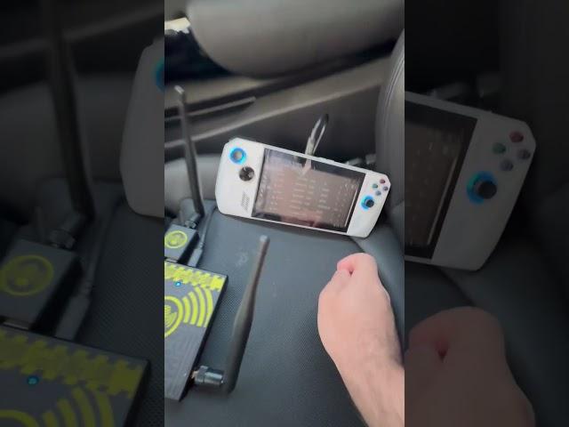 Wardriving WiFi Pineapple and Ally. #cybersecurity #hackingtools @hak5 #hak5 #hacker #shorts