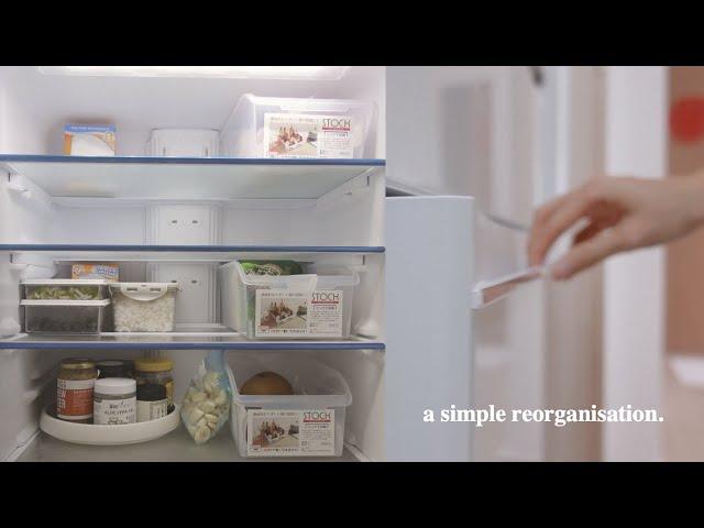 home vlog • Small Fridge Organisation and Freezer Restock