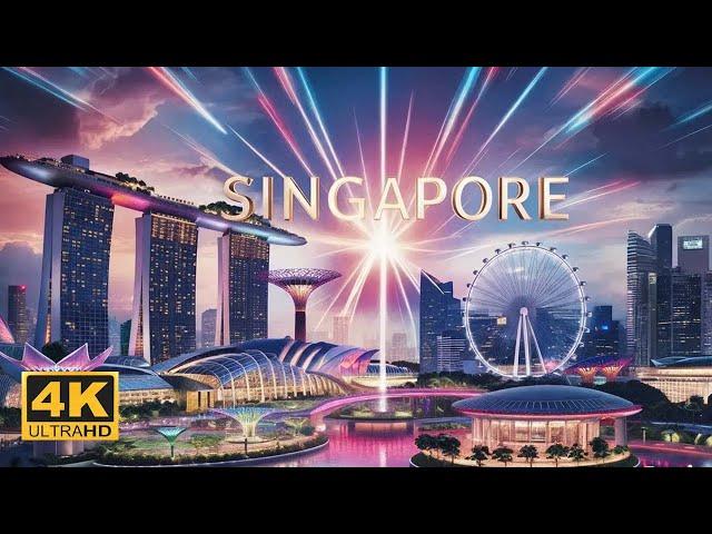 Singapore in 4k ULTRA HD HDR 60 FPS Video #relaxing #music #sleepmusic #8k60fps