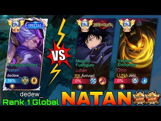 No.1 Natan VS Top Global Julian & Gloo - Top 1 Global Natan by dedew_ - Mobile Legends