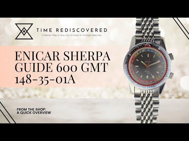 Enicar Sherpa Guide 600 GMT 148-35-01A | Time Rediscovered